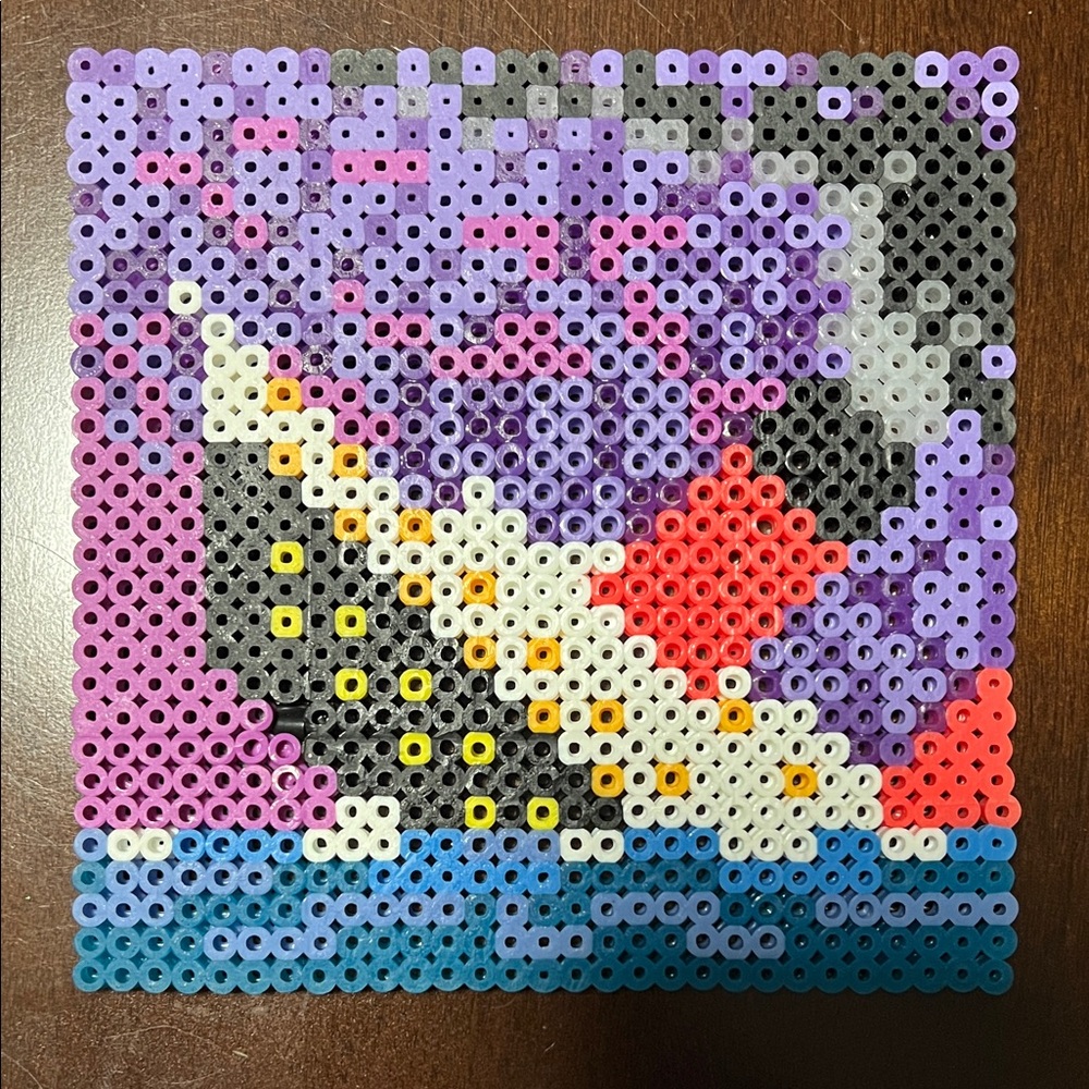 Colorful Perler Bead Art for Home Office - Sinking Ship